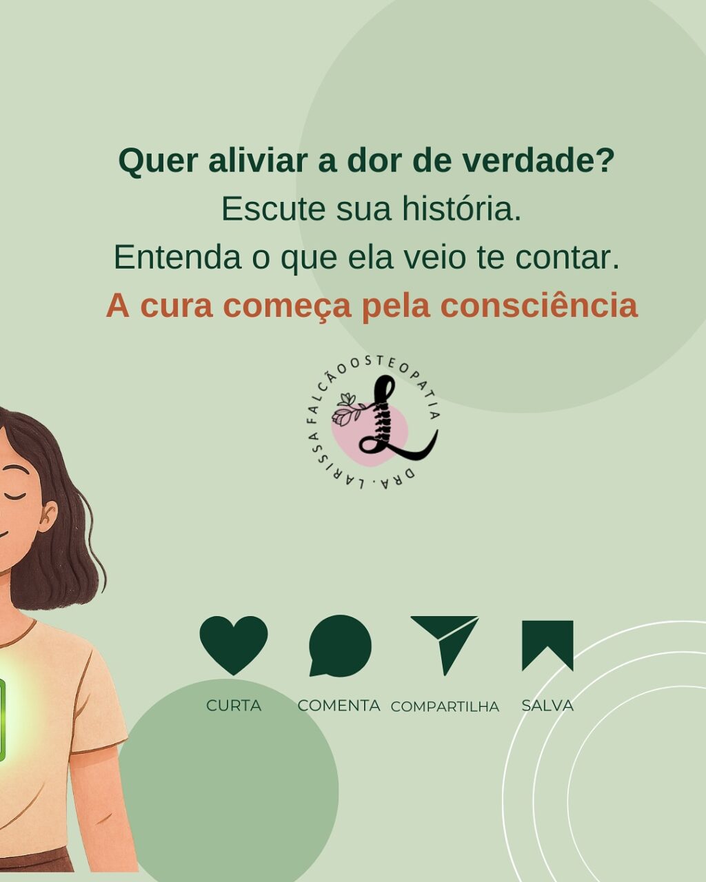 Instagram post from larissafalcao.osteopatia. This post is in position 6.