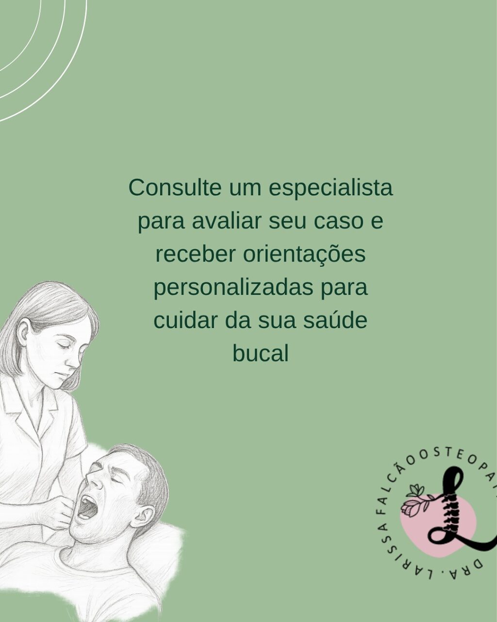 Instagram post from larissafalcao.osteopatia. This post is in position 5.