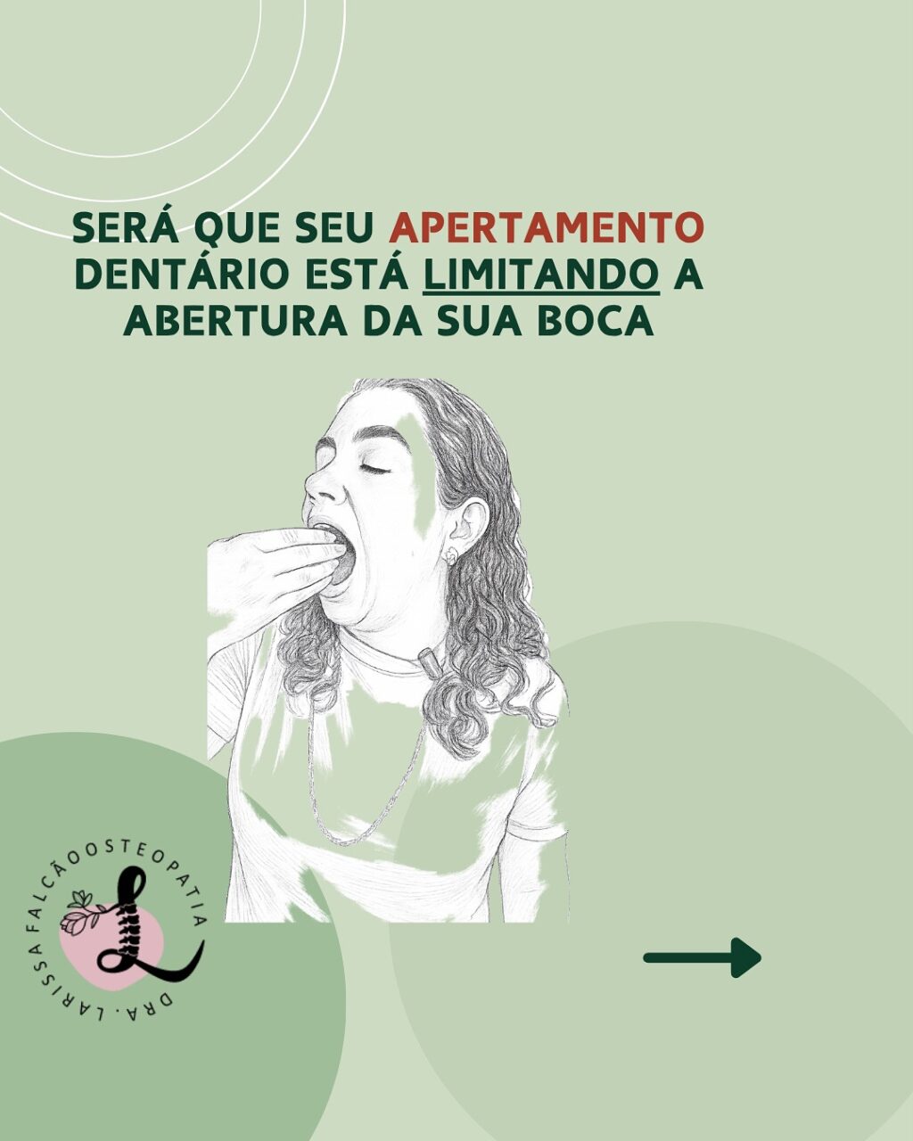 Instagram post from larissafalcao.osteopatia. This post is in position 0.