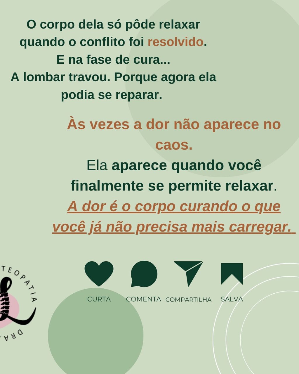 Instagram post from larissafalcao.osteopatia. This post is in position 6.