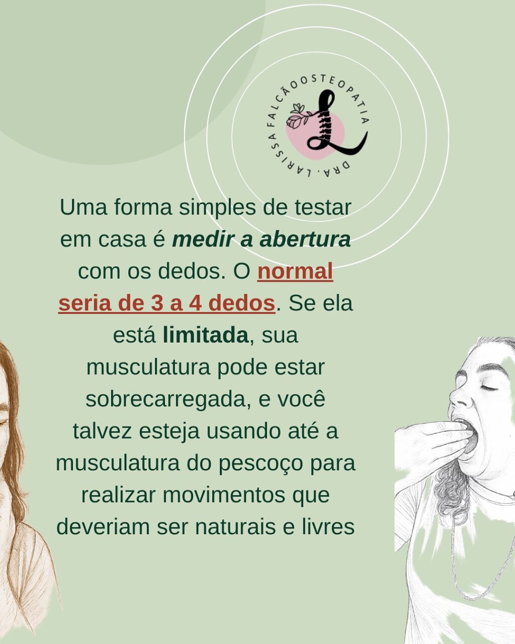 Instagram post from larissafalcao.osteopatia. This post is in position 2.