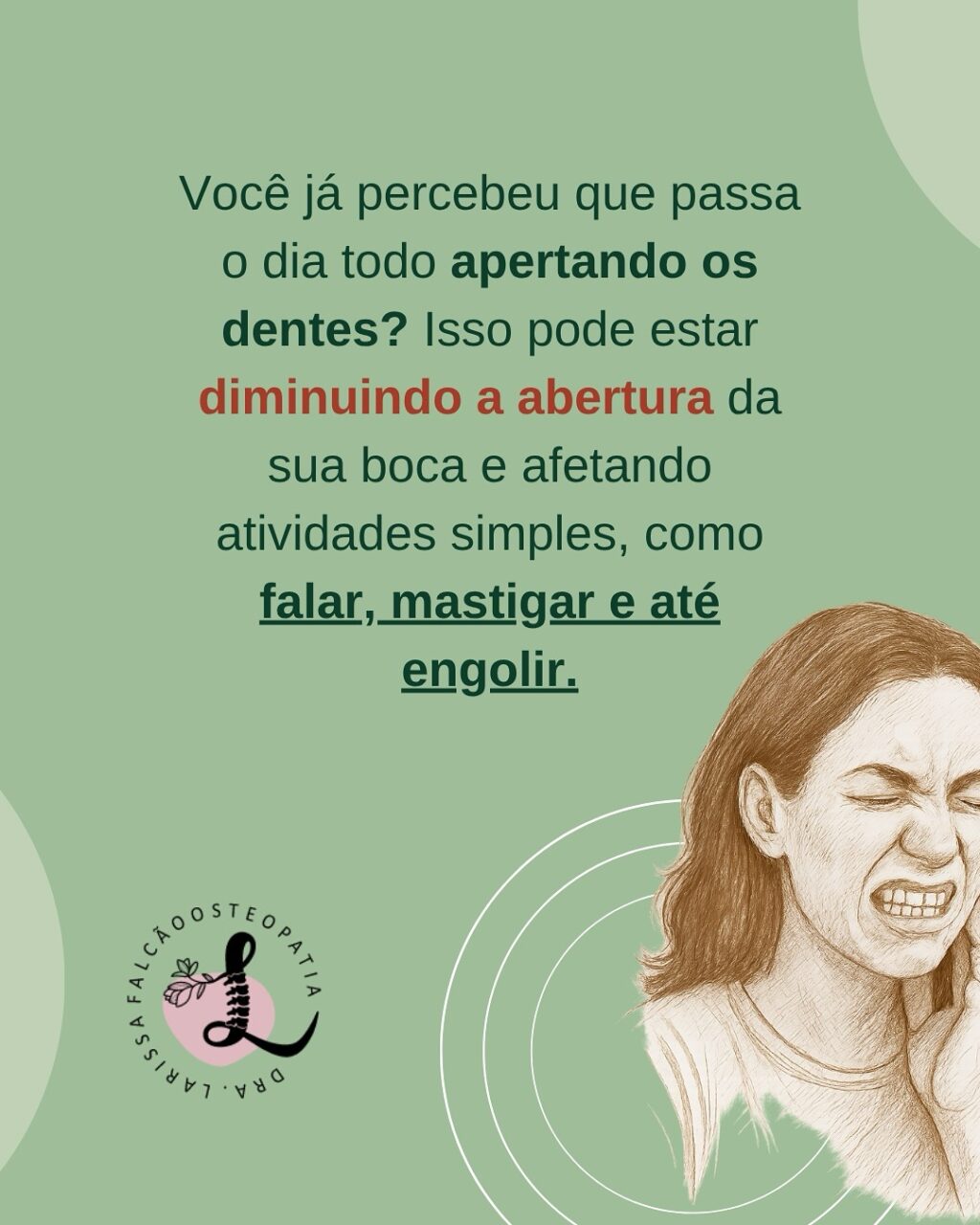 Instagram post from larissafalcao.osteopatia. This post is in position 1.