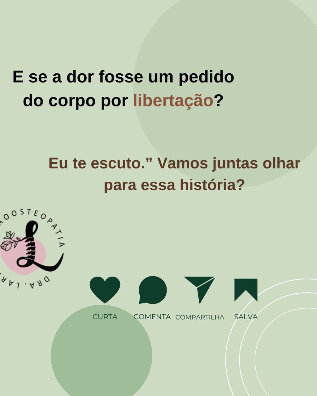 Instagram post from larissafalcao.osteopatia. This post is in position 6.